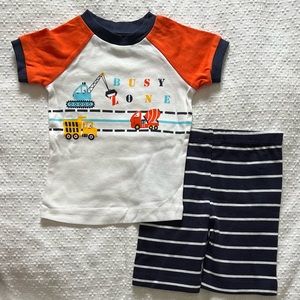 NEW Little Me 2pc Boys T-Shirt & Shorts Set Size 18 months
